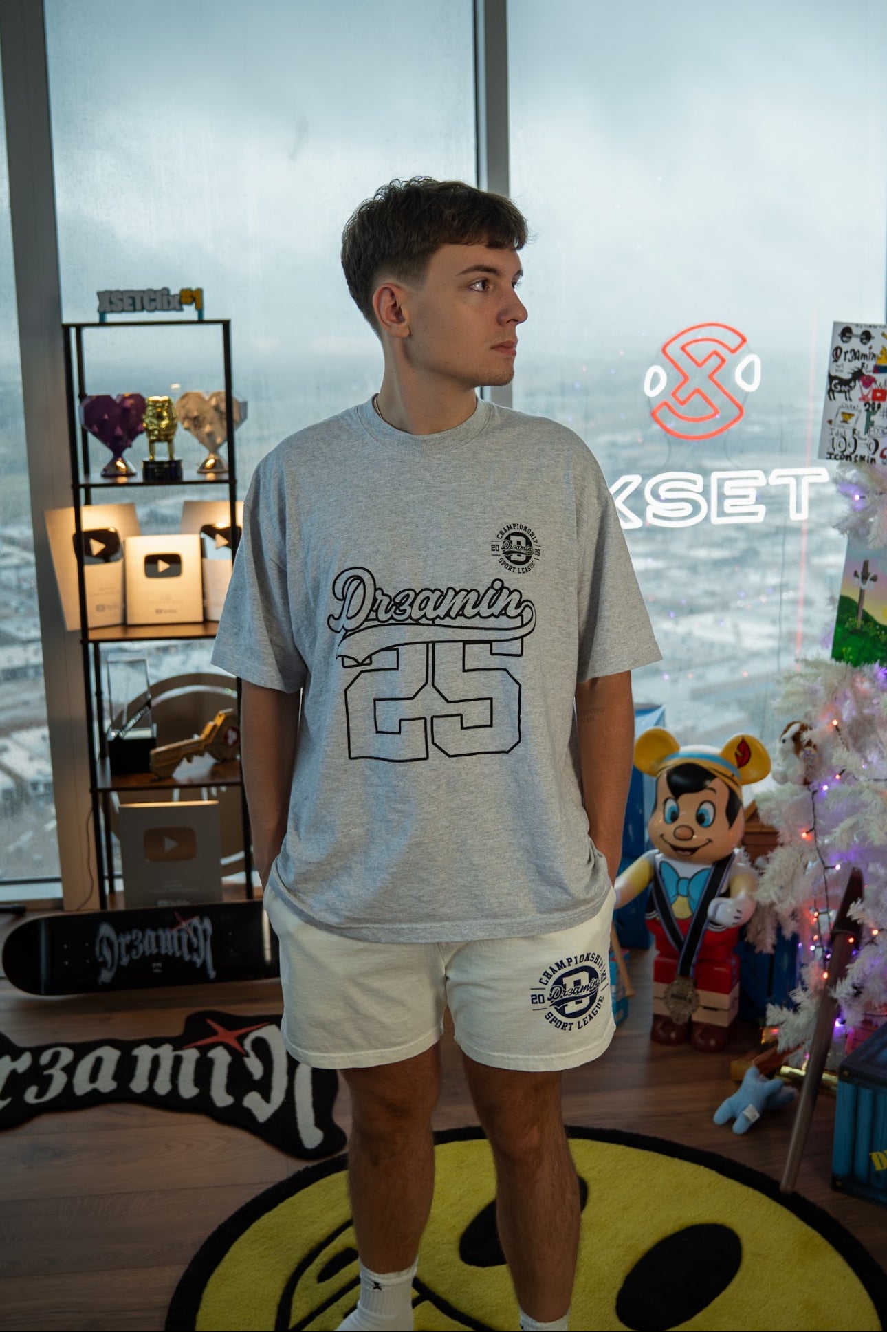White Dr3amin Championship Shorts